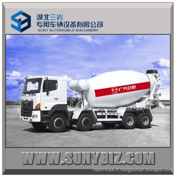 12 Cubic Hino 700 Camion mélangeur de béton 8X4 Mixer Truck